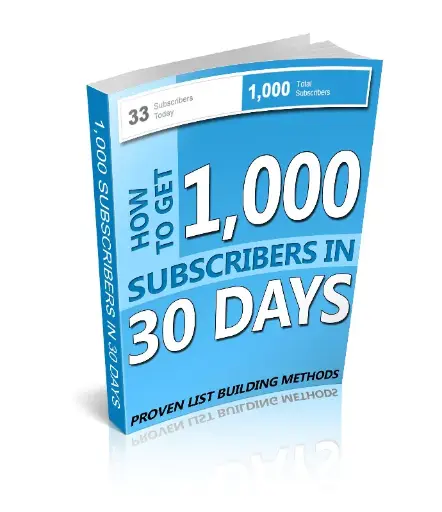 1,000 Subscribers in 30 Days – eBook